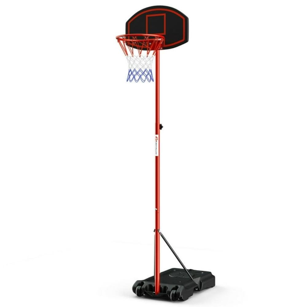 Red Basketball Hoop System