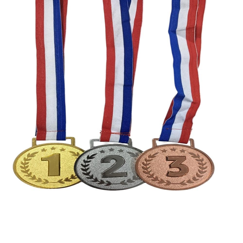 Gold, Silver & Bronze Medals Set